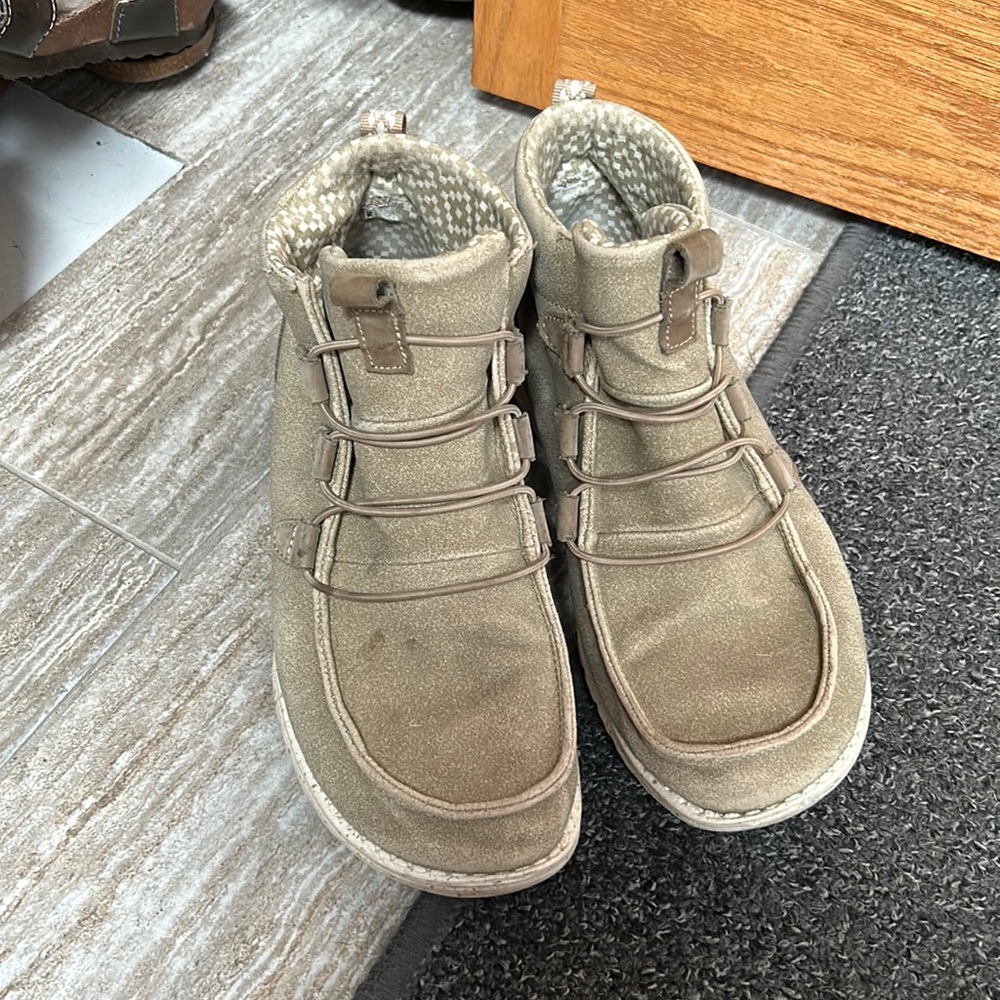 Worn shoes